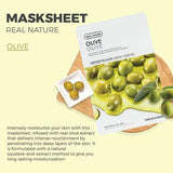 The Face Shop Real Nature Mask Sheet Olive - 20g