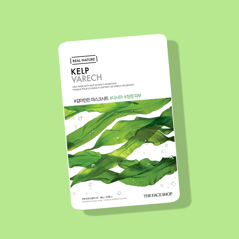 The Face Shop Real Nature Mask Sheet Kelp - 20g