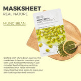 The Face Shop Real Nature Mask Sheet Mung Bean - 20g