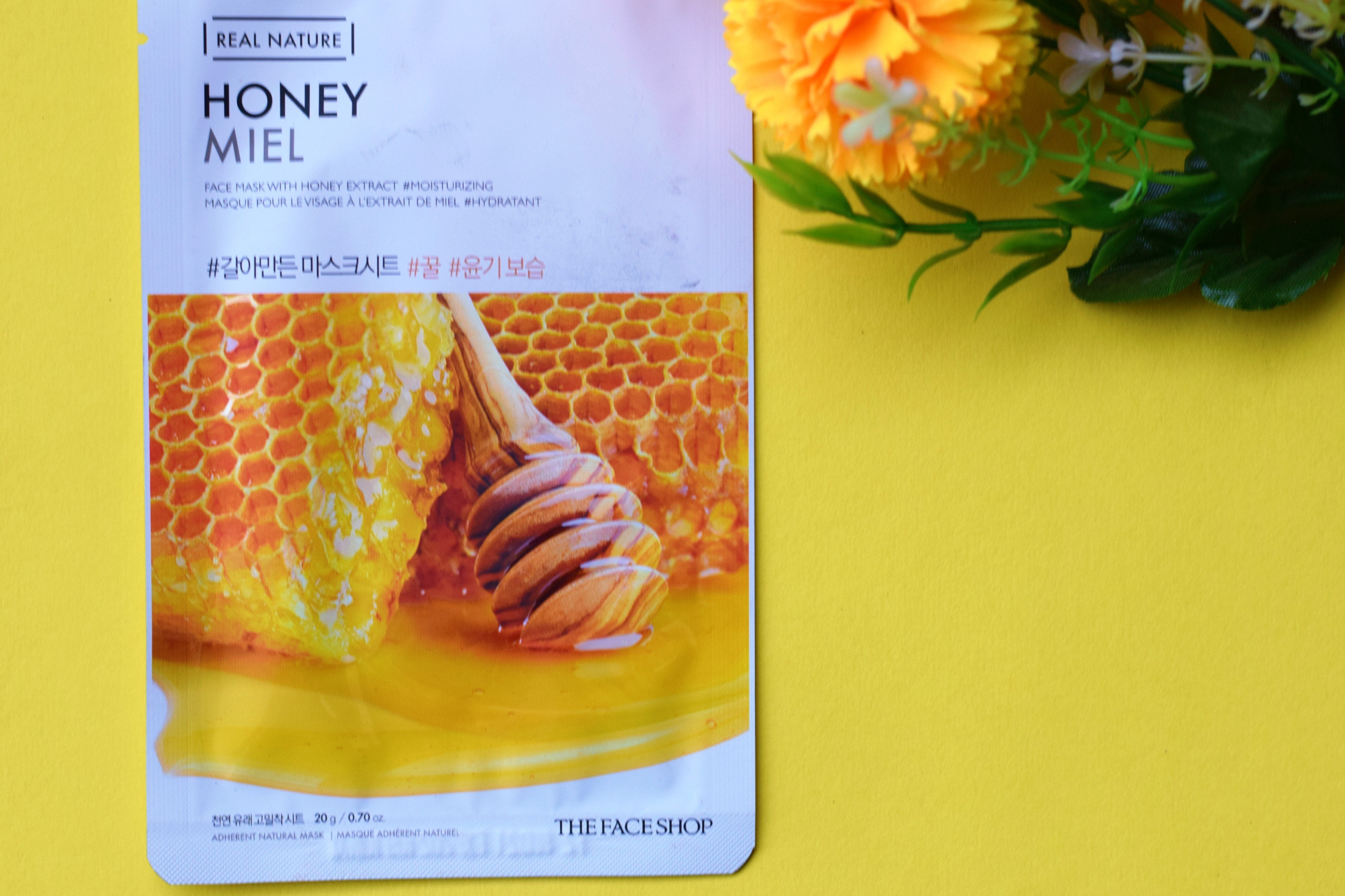 The Face Shop Real Nature Mask Sheet Honey - 20g