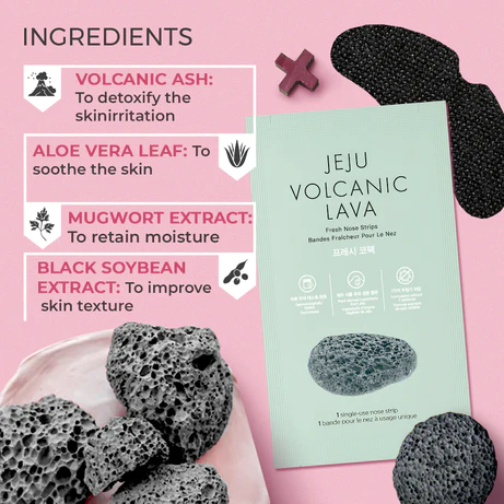 The Face Shop Jeju Volcanic Lava Fresh Nose Strips (7 strips)