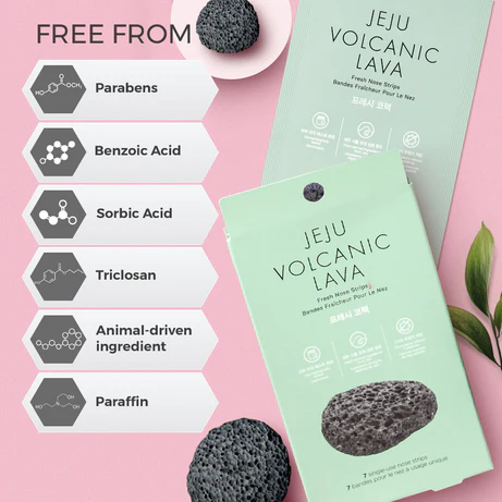 The Face Shop Jeju Volcanic Lava Fresh Nose Strips (7 strips)