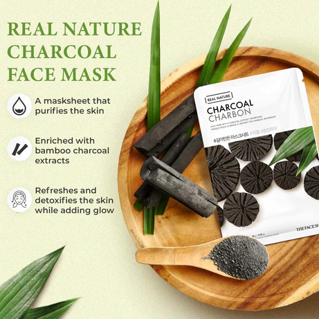 THE FACE SHOP Real Nature Mask Sheet Charcoal - 20g