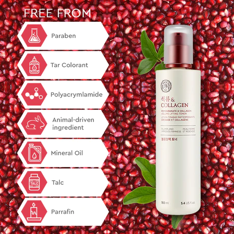 The Face Shop Pomegranate & Collagen Volume Lifting Toner - 160ml