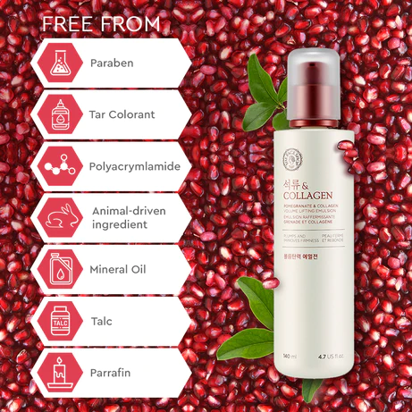 The Face Shop Pomegranate & Collagen Volume Lifting Emulsion - 140ml