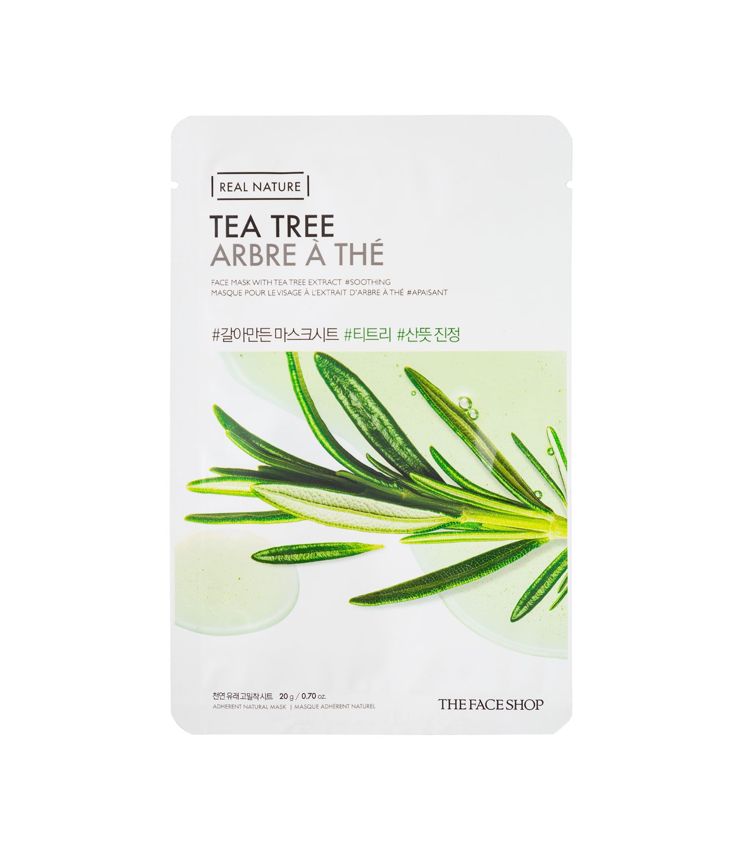 The Face Shop Real Nature Mask Sheet Tea Tree - 20g – THE FACE SHOP