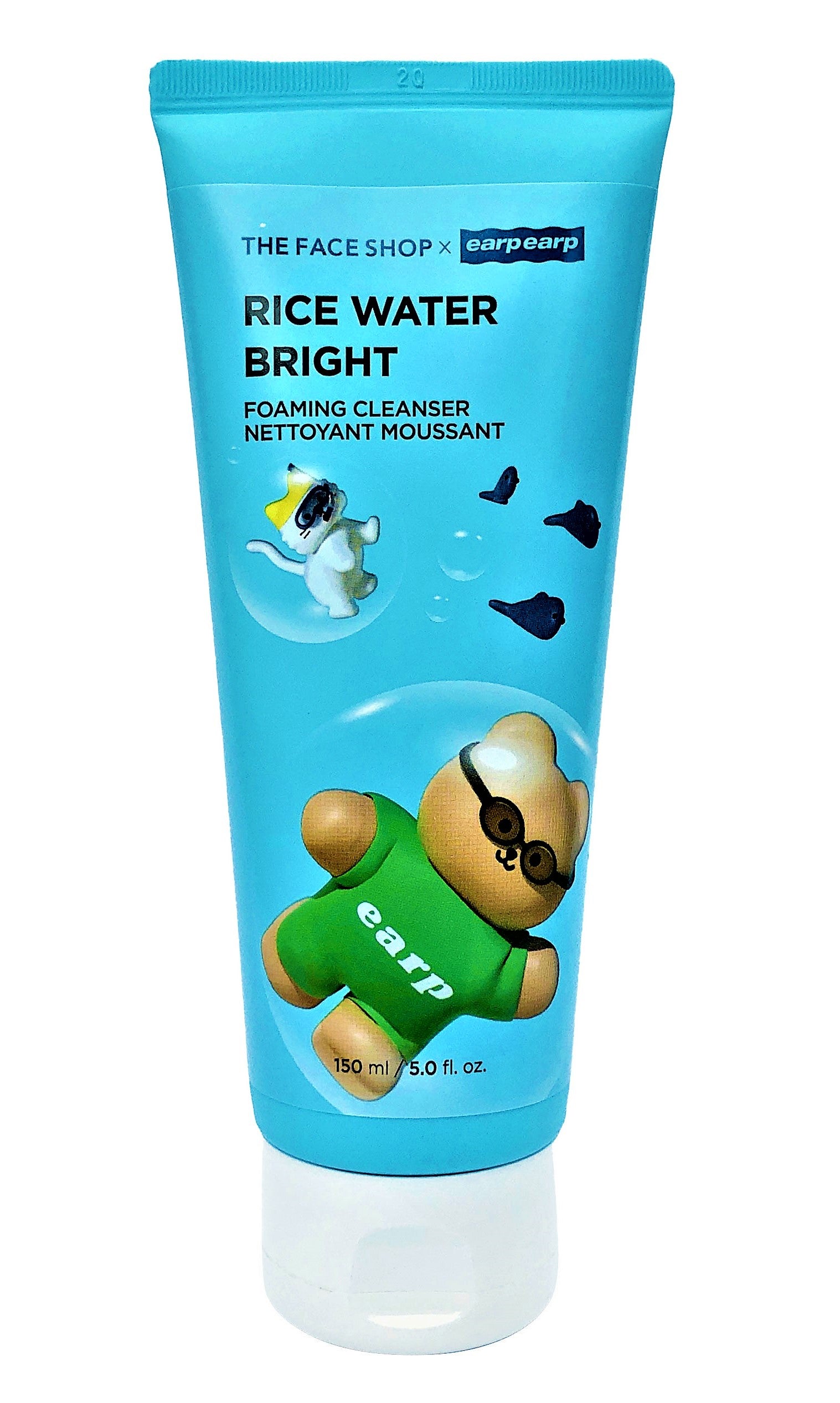 The Face Shop Rice Water Bright Foaming  Nettoyant Moussant Visage Cleanser ( Pink ) -150 ml