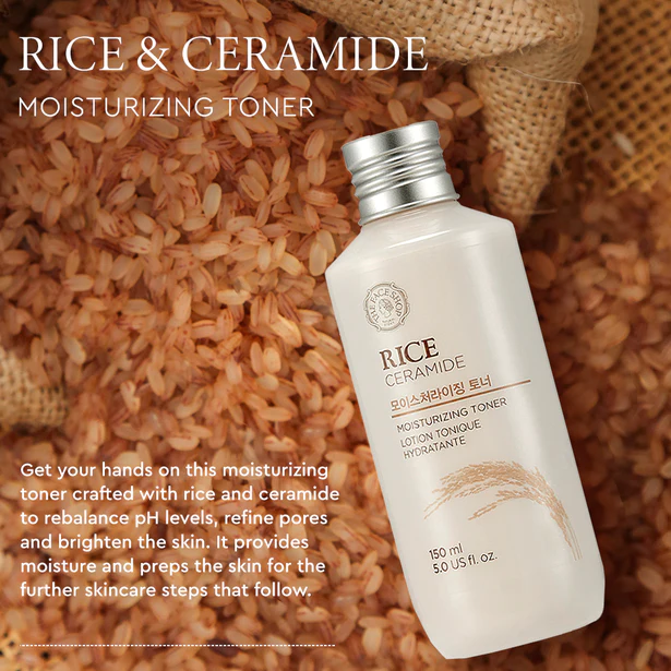 The Face Shop Rice Ceramide Moisturizing Toner 150ml – THE FACE SHOP