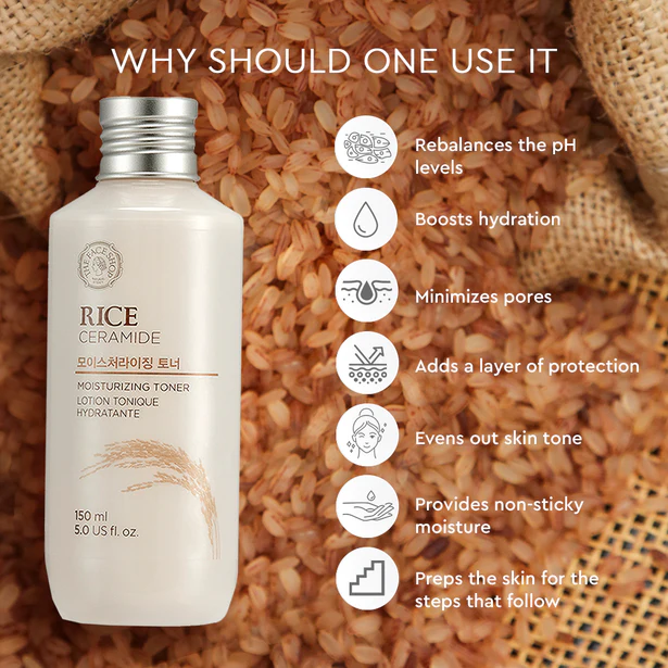 The Face Shop Rice Ceramide Moisturizing Toner - 150ml