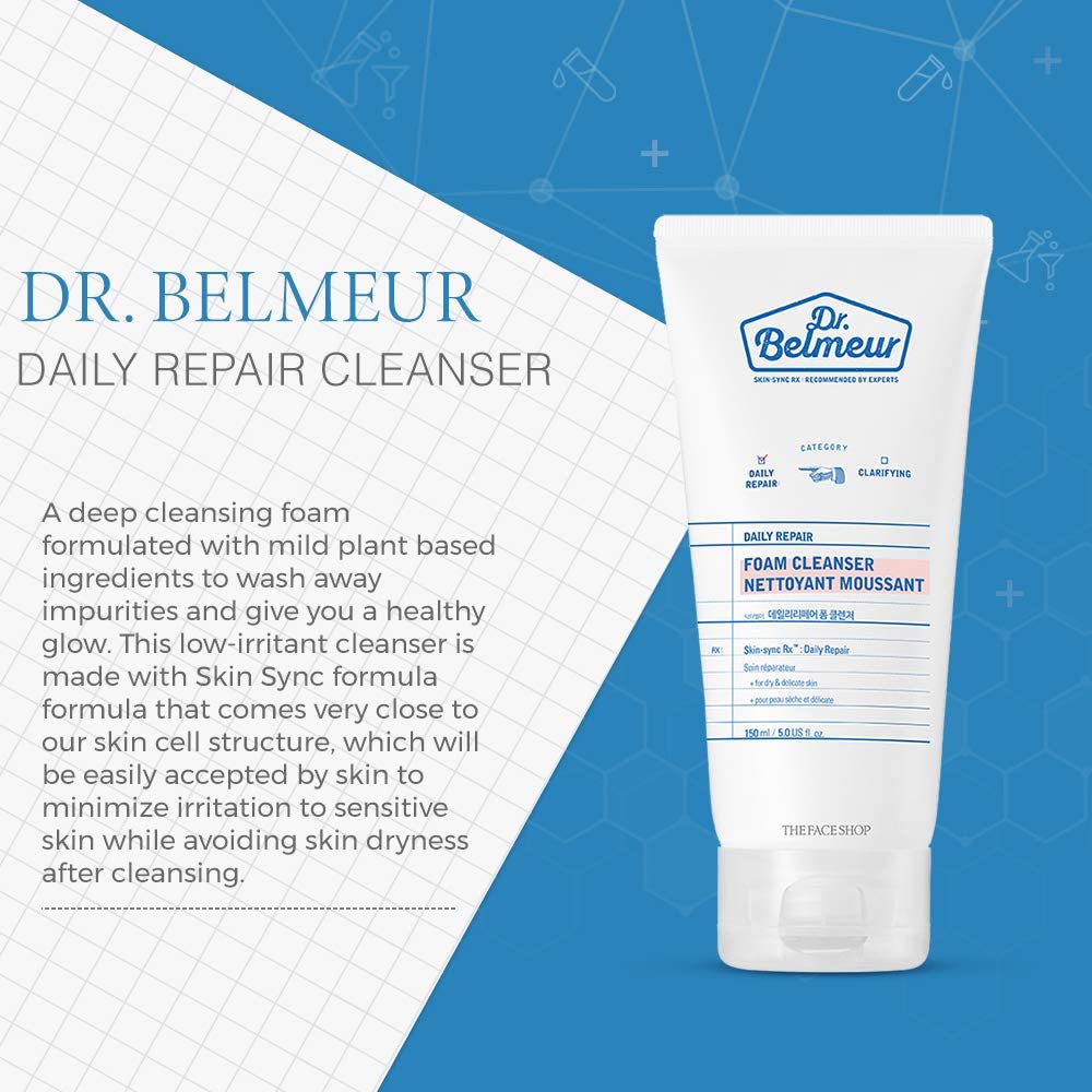 Dr.Belmeur Daily Repair Foam Cleanser - 150 ml
